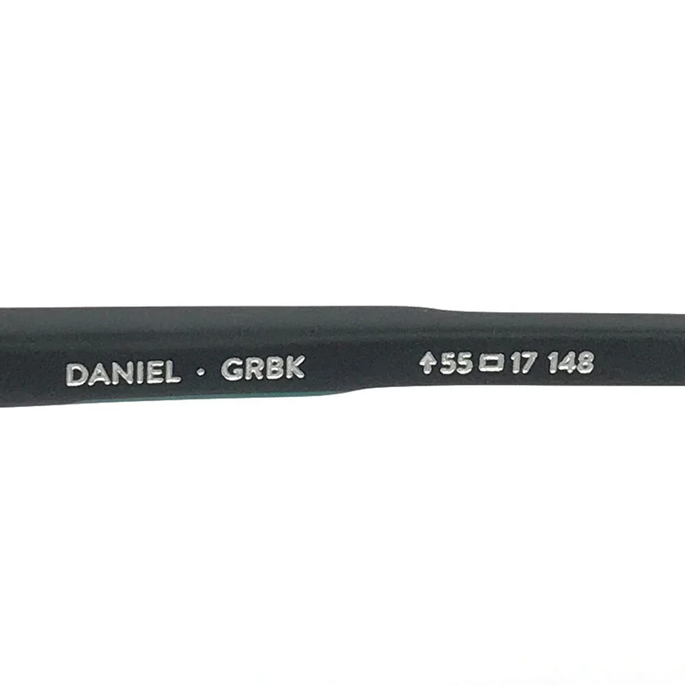 Etnia Barcelona Eyeglasses Frames DANIEL GRBK Gray Green Black Square 55-17-148
